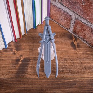 Sword Bookmarks, Blade Bookmarks, 3D Printed Fantasy Bookmarks, Katana ...