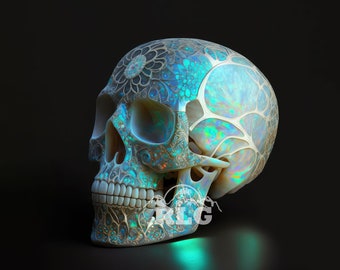 Crystal Skull Digital Art Bundle