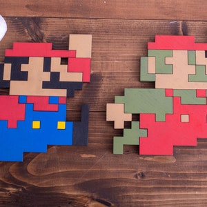 Super Mario SVG a 8 bit per display a parete