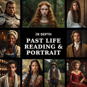 Past Life Reading and Portrait, Akashic Records, Akashic Reading, Past life tarot reading