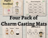 Divination Casting Mat Set: Charms, Runes, Tarot (Digital Download)