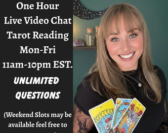One Hour Tarot Video Chat Reading: Unlimited Questions