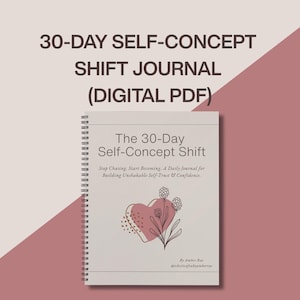 30 Day Self Concept Shift Digital Journal PDF, Printable Guided Prompt Workbook, Law of Assumption Identity Shift, Instant Download