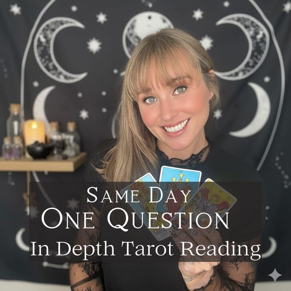 Same Day Tarot Reading: One Question, Psychic Guidance (Digital Download)