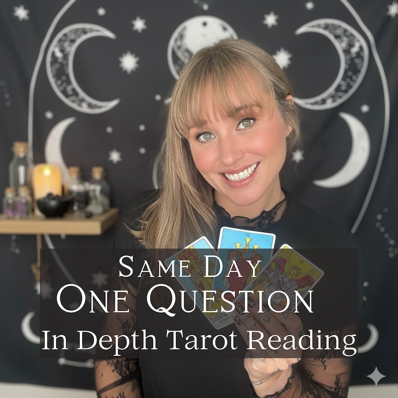 Same Day Tarot Reading: One Question, Psychic Guidance (Digital Download) image 1