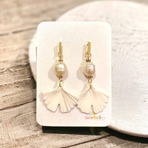 Ginkgo leaf earrings | hope | resilience | handmade gift | free shipping