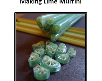 Making lime murrini - lampwork tutorial