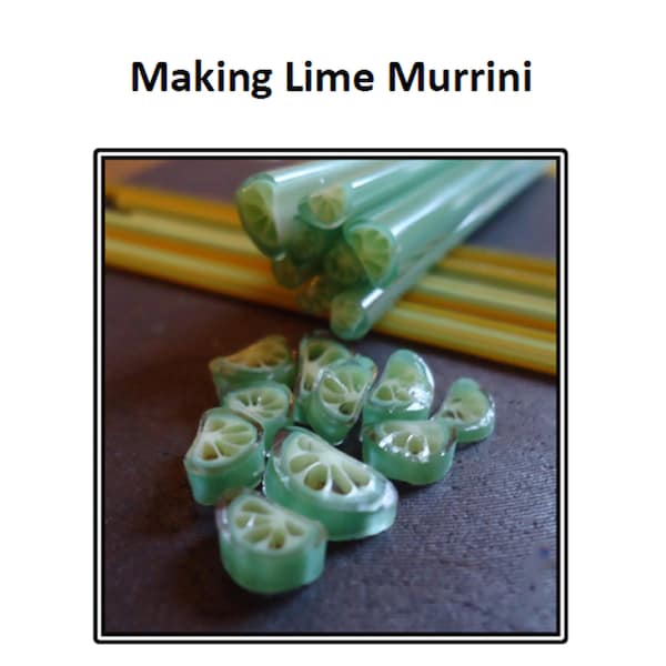 Making lime murrini - lampwork tutorial