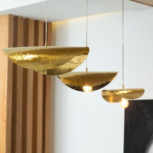 Modern Lotus Leaf Pendant lamp for Living Room & Bedroom pendant light,morocco pendant light,Minimalist Brass Pendant Light Suspension