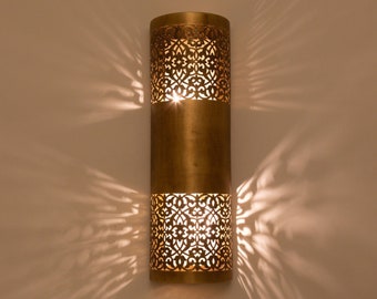 2er Set Marokkanische Wandleuchte, Messing Wandleuchte, Handgemachte marokkanische Wandleuchte, Marokkanische Wandleuchte, Wandleuchte Dekoration, Messing Orientalische Lampe