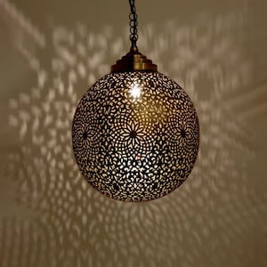 Moroccan Pendant Lamp, Ball Light Fixtures, Moroccan Pendant Lamp, Moroccan Lamp, Pendant Lamp, Oriental Home Decor lighting lampshades