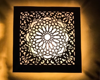 Luksusowa marokańska lampa ścienna, antyczna mosiężna lampa ścienna 100% ręcznie robione oświetlenie marokańskie marokańska lampa ścienna dekoracja orientalna lampa