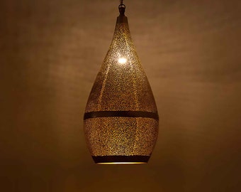 Moroccan Hanging pendant light, Morocco Brass Chandelier, Morocco lighting, handmade brass ceiling light, traditional moroccan home decor