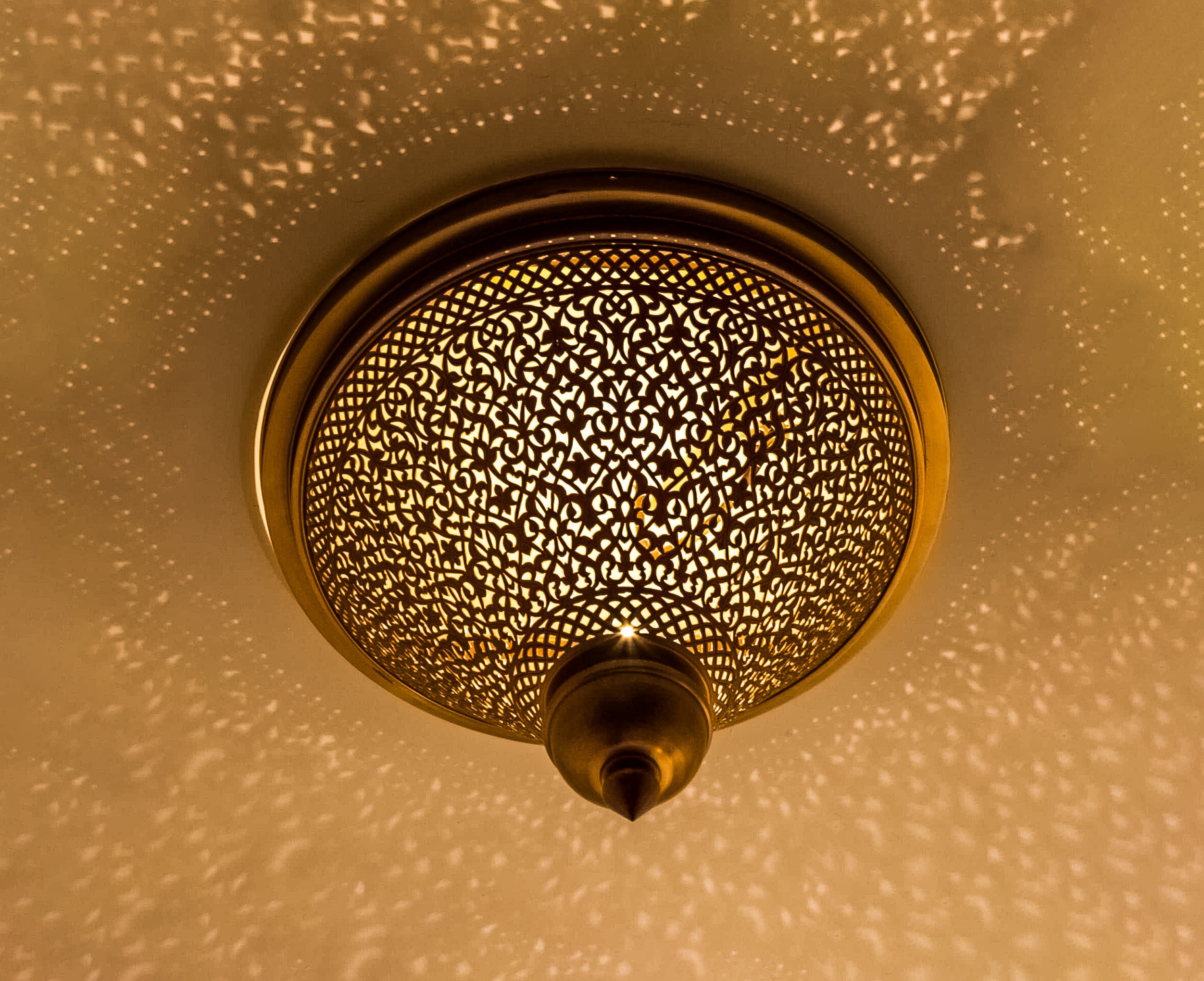 Semi flush mount online stained glass light