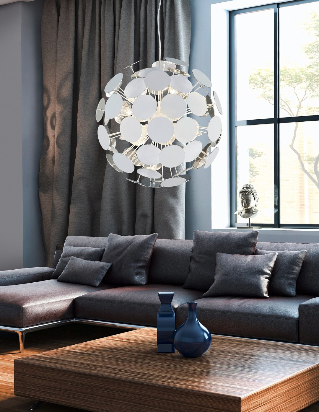 Handmade Modern Globe Pendant Light, A Unique Brass Piece Perfect for ...