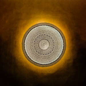 Large Moroccan Circle Wall Light, Our Handmade Moroccan Brass Wall Lamp is Ideal for Bedroom, Kitchen, Garden and Entryway...