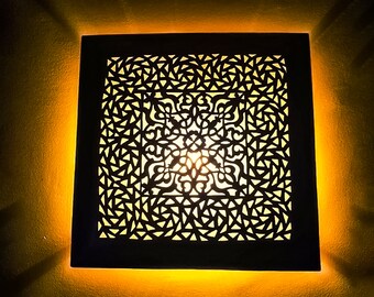 Luksusowa marokańska lampa ścienna, antyczna mosiężna lampa ścienna 100% ręcznie robione oświetlenie marokańskie marokańska lampa ścienna dekoracja orientalna lampa