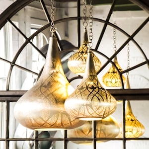 Moroccan Pendant Light,Pendant Lighting,Moroccan Pendant Lamp, Moroccan ceiling light,Pierced ceiling light, Shade Lamp Gold Brass Finish
