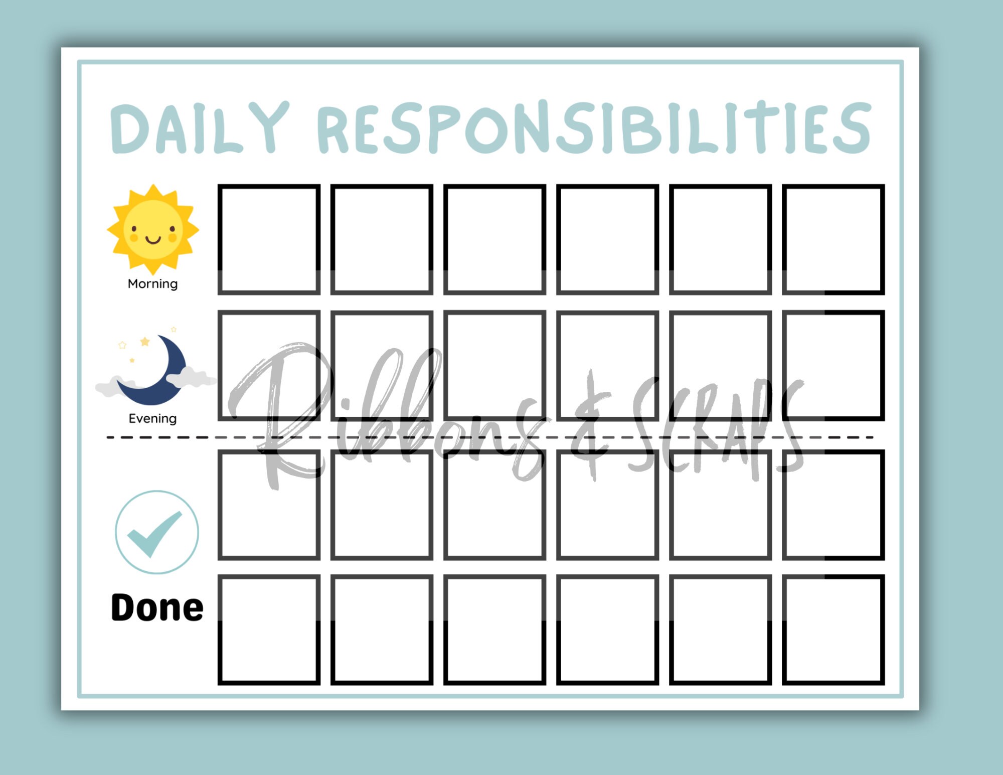 kids-daily-responsibility-chart-chore-chart-printable-etsy