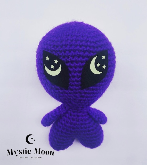 Ready To Ship Crochet Magenta Alien