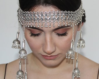 Antique Silver Hair Accessories Hair Chain Party Accessory