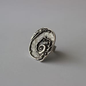Adjustable Silver Ring | Handmade Open Band Ring | Gift For Her | Everyday Statement Ring