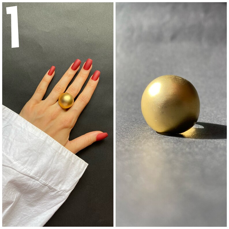 Gold Statement Rings Adjustable Rings Boho Style Gold Ring Etsy