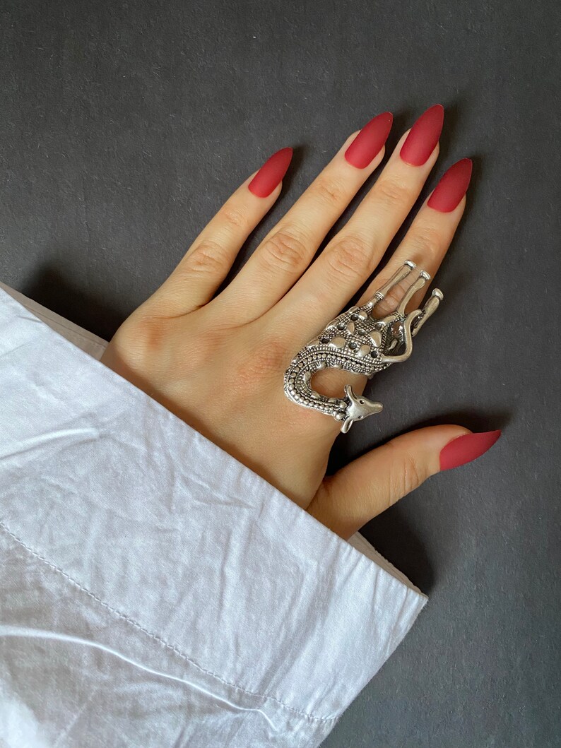 Silver Animal Rings Cat Ring Lion Ring Giraffe Ring Seahorse - Etsy