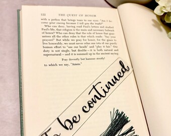 To Be Continued Acrylic Bookmark | Acrylic Bookmark | Book Lovers Gift | Gift For Him | Gift For Her | To Be Continued | Bookmark