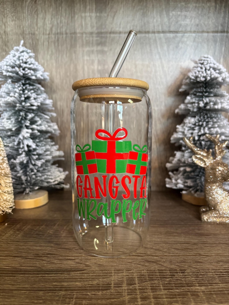 SandSDesignCo1 Gangsta Wrapper Glass Cup