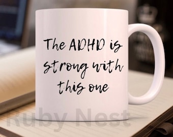Adhd gift, adhd mug, gift for adhd, funny adhd gift, adhd Christmas, mental health gift, mental health mug, neurodivergent gifts, neurospicy