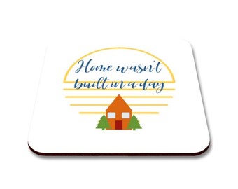 New home coaster, engagement gifts, wedding gift, housewarming gift, Valentines Day gift, couples Christmas gift, first Christmas new home