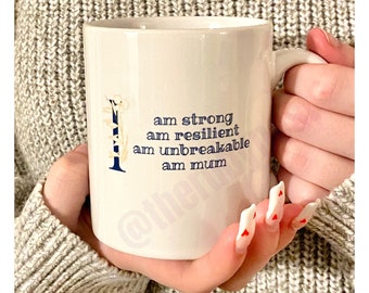 Mum affirmations, foster mum gifts, mum mug, christmas gift for mum, mum Christmas gift, inspirational mug for women, Christmas mug, coffee