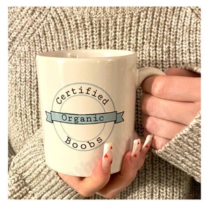 Boobie mug, boobie gift, breastfeeding mug, mum Christmas gift, Christmas mug, rude mugs, breastfeeding gift, funny mug, wife Christmas gift
