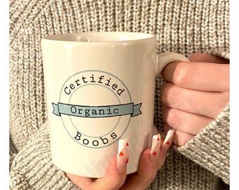 Boobie mug, boobie gift, breastfeeding mug, mum Christmas gift, Christmas mug, rude mugs, breastfeeding gift, funny mug, wife Christmas gift
