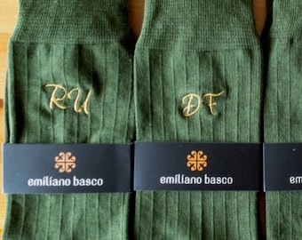 Personalized Initials Socks For Groomsmen Proposal Gifts , Embroidered Wedding Gift , Custom Name Socks for Groom