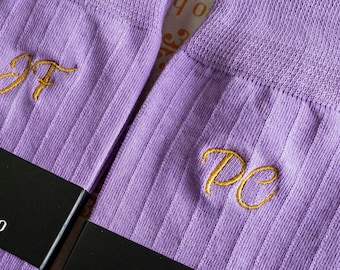 Personalized Initials Socks For Groomsmen Proposal , Custom Name Socks for Groomsmen Gifts , Wedding Party Socks For Groom