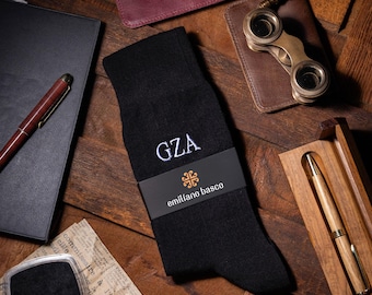 Personalized Merino wool socks, Initials Embroidered wool socks, Merino wool winter socks for men, Christmas Gifts, Custom name wool socks