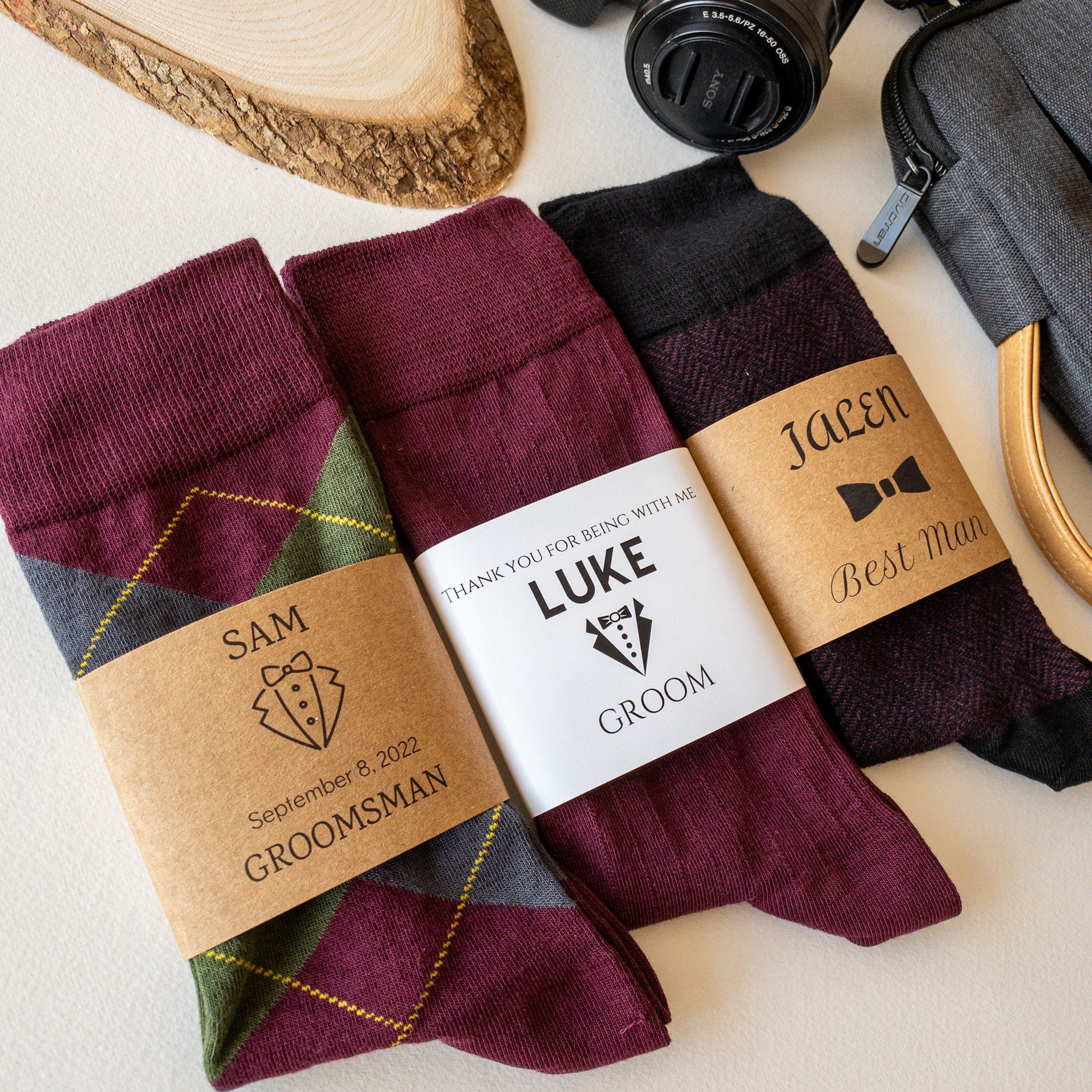 Custom Wedding Socks for Groomsman Personalized Groomsmen - Etsy