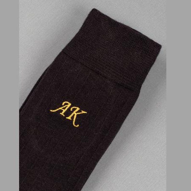 personalized groomsmen socks, groomsman socks, embroidered socks, initials socks