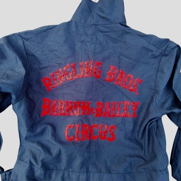 RARE Vintage Ringling Bros Zirkus Mechaniker Overall Overall Union Made USA