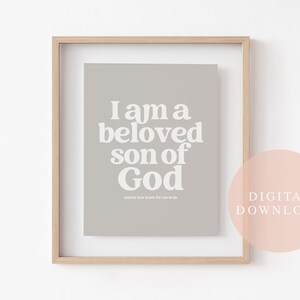 Young Mens Theme, Digital Download, Stone Gray, LDS Quote, Wall Art, LDS, Aaronic Priesthood, Printable, Youth, Kids Room Decor, Wall Poster