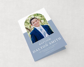 Editable Boy Baptism Program | LDS Ceremony (Digital)