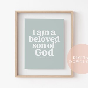 Young Mens Theme, Digital Download, Sky Blue, LDS Quote, Wall Art, LDS, Aaronic Priesthood, Printable, Youth, Kids Room Decor, Wall Poster