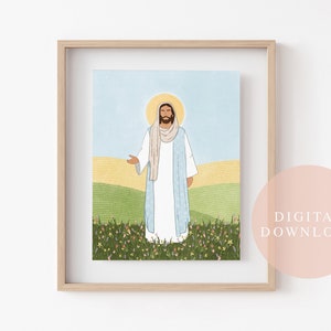 Jesus Christ Art Print | LDS Christian Wall Art (Digital Download)