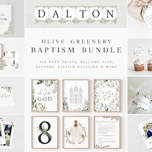 LDS Baptism Kit | Baptism Bundle | LDS Boy Baptism Invite & Program | Baptism Decor | Baptism | Boy Baptism | Corjl