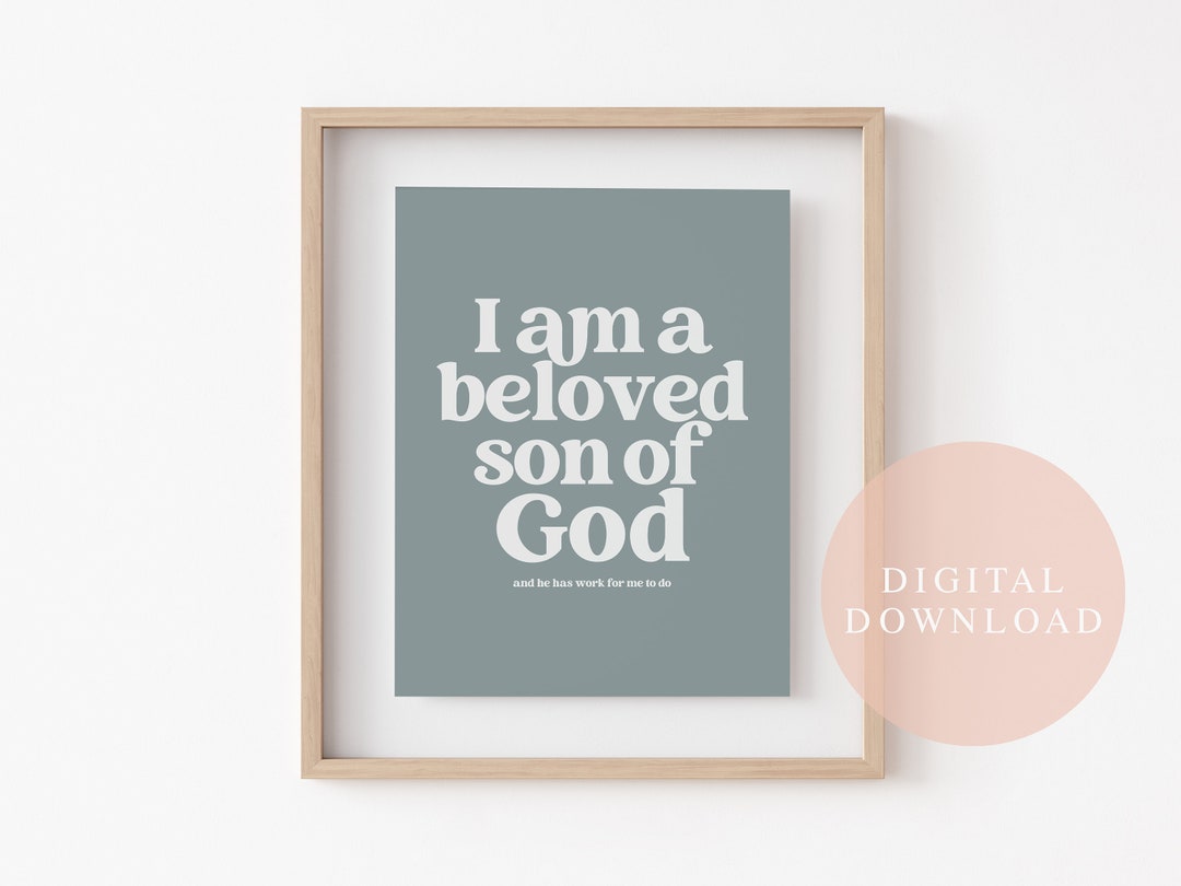 Young Mens Theme, Digital Download, Sea Blue, LDS Quote, Wall Art, LDS ...