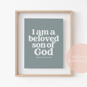Young Mens Theme, Digital Download, Sea Blue, LDS Quote, Wall Art, LDS, Aaronic Priesthood, Printable, Youth, Kids Room Decor, Wall Poster