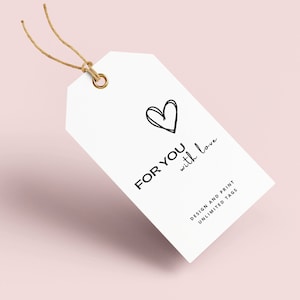 Editable Tag Template, Canva Editable, Thank You Favor Tags, Baby Shower Tag, Printable Custom Tag, DIY Tag, Wedding Tag, Instant Download