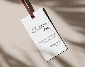 Thank You Favor Tag Template, Canva Editable Template, Shower Tag Printable, Custom Thank You Tag, Gift Tag, Wedding Tag, Instant Download